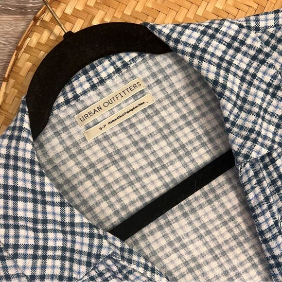 Urban Outfitters Blue Plaid Mini Dress - Picture 7 of 7